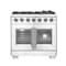 Forno Capriasca 36In. Freestanding French Door Gas Range FFSGS6460-36 - alternate 1